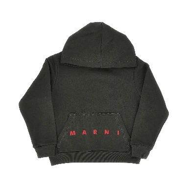 Logo print hoodie