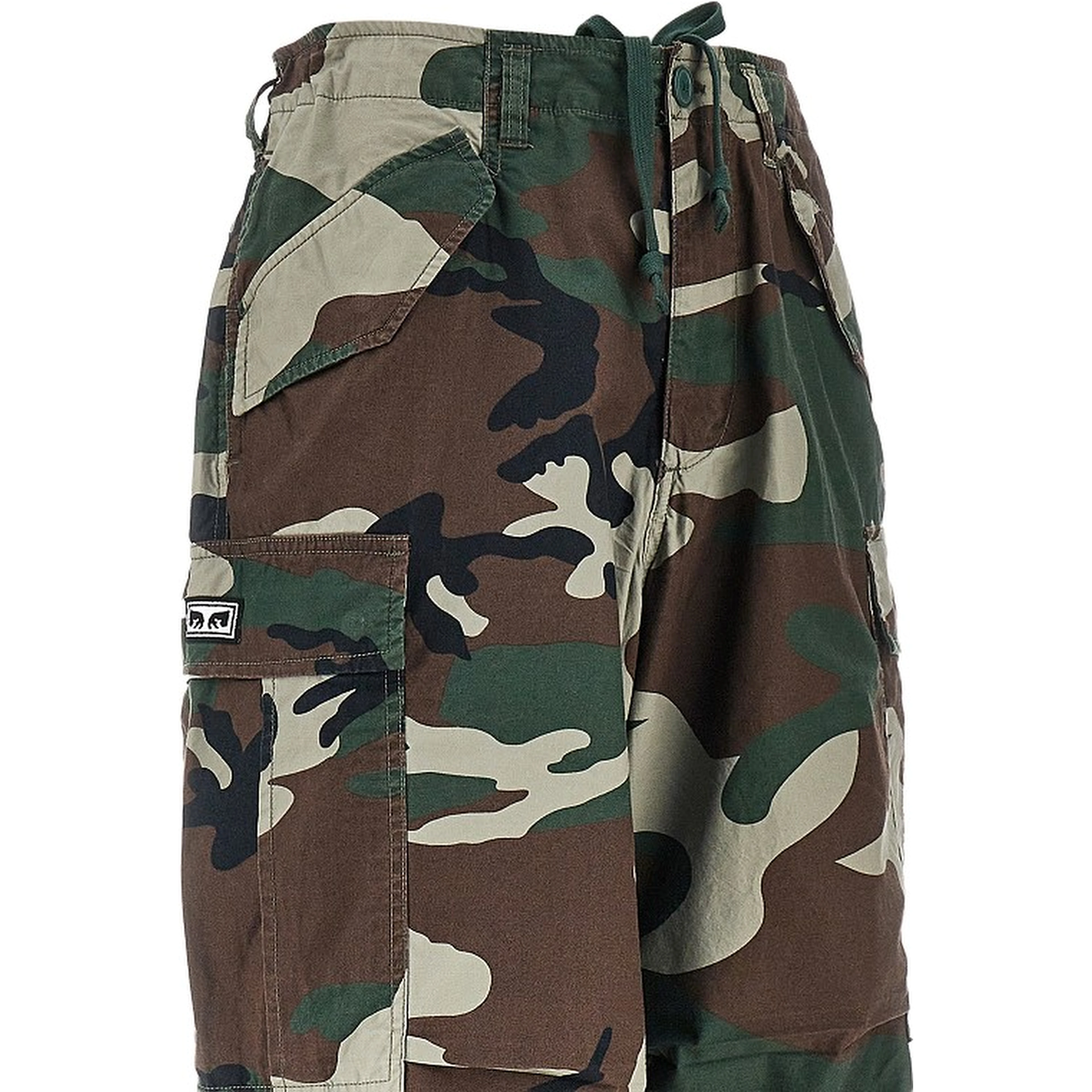 Baggy Fit camouflage cotton cargo pants