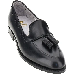 Leather loafers with tassels