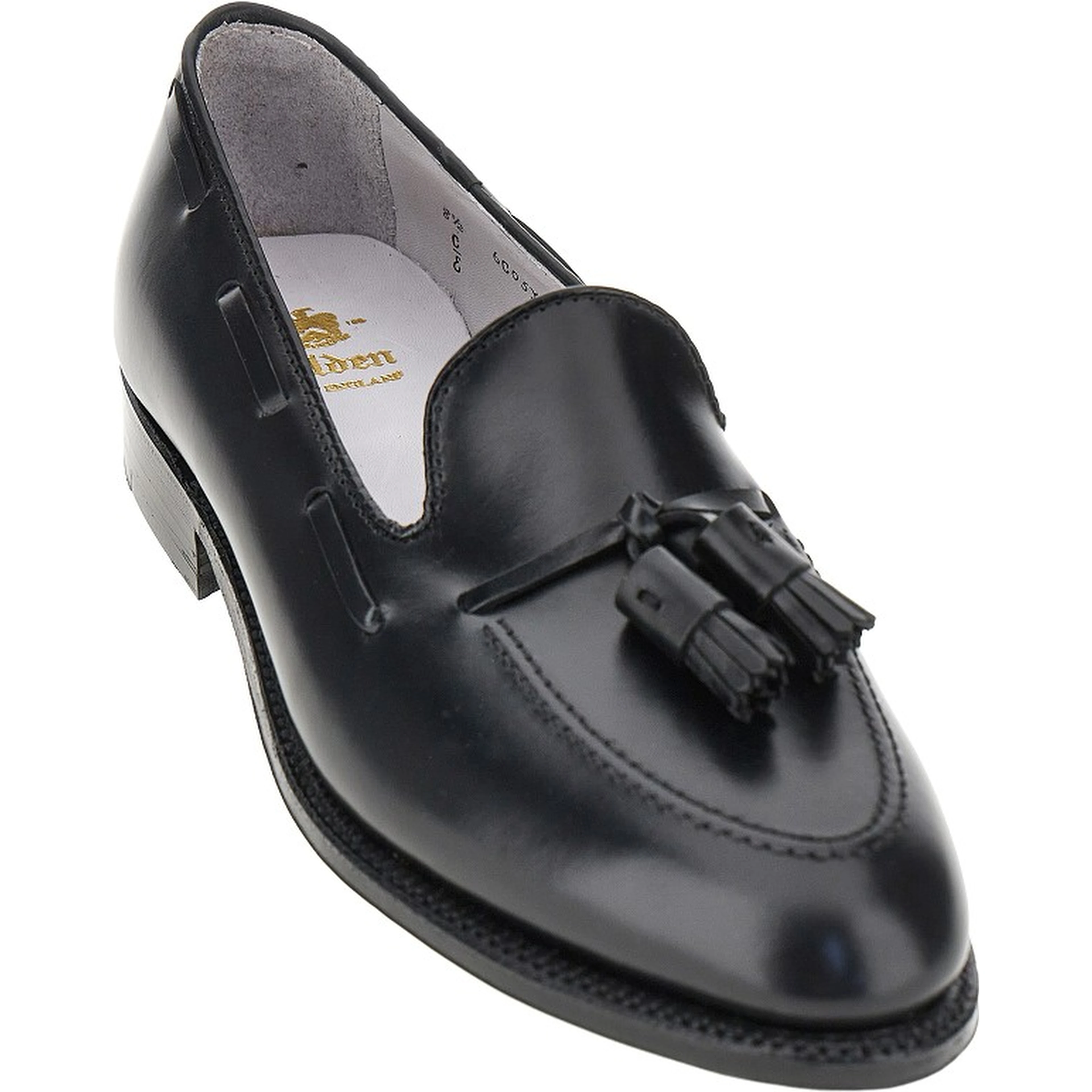 Leather loafers with tassels