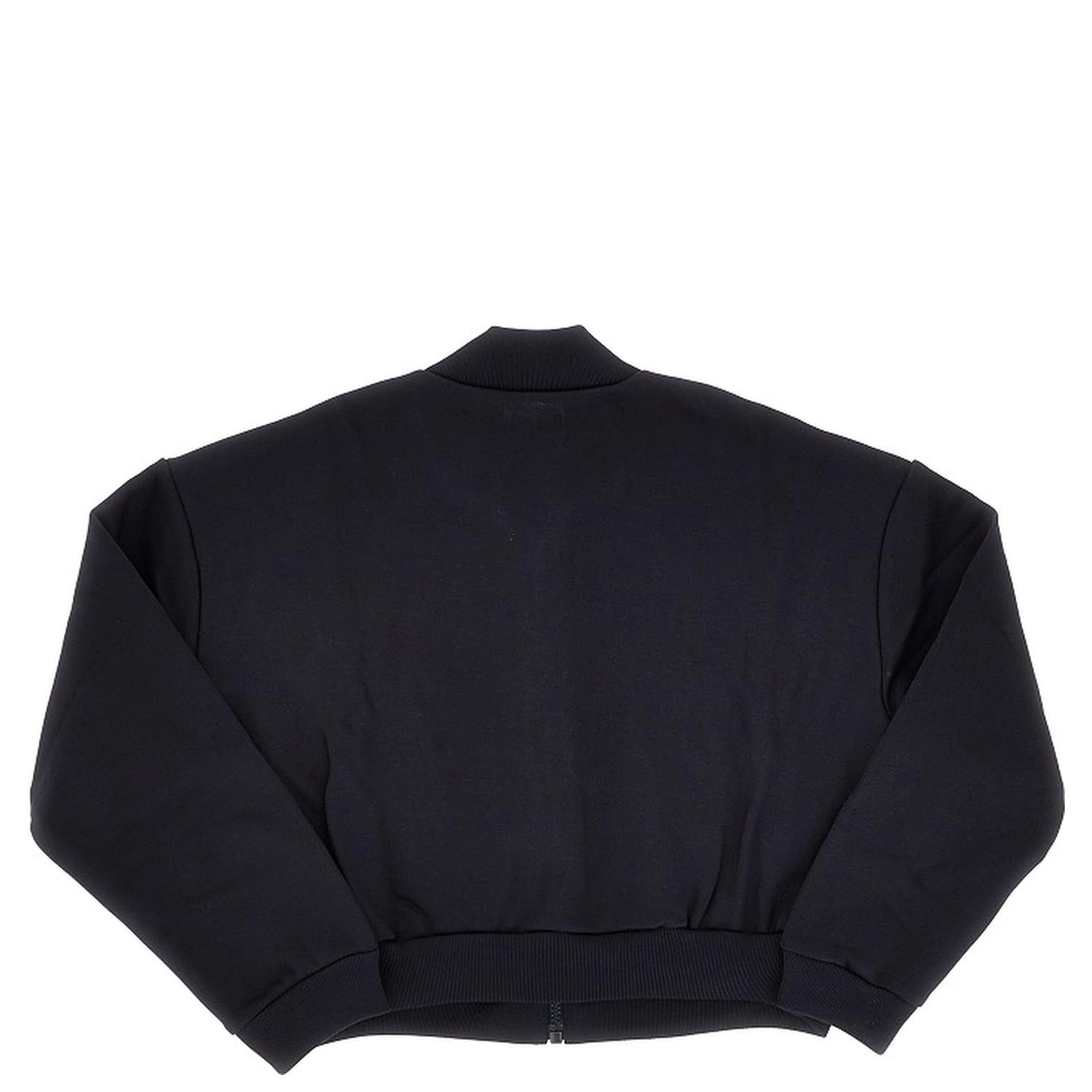 French terry full-zip bomber sweatshirt