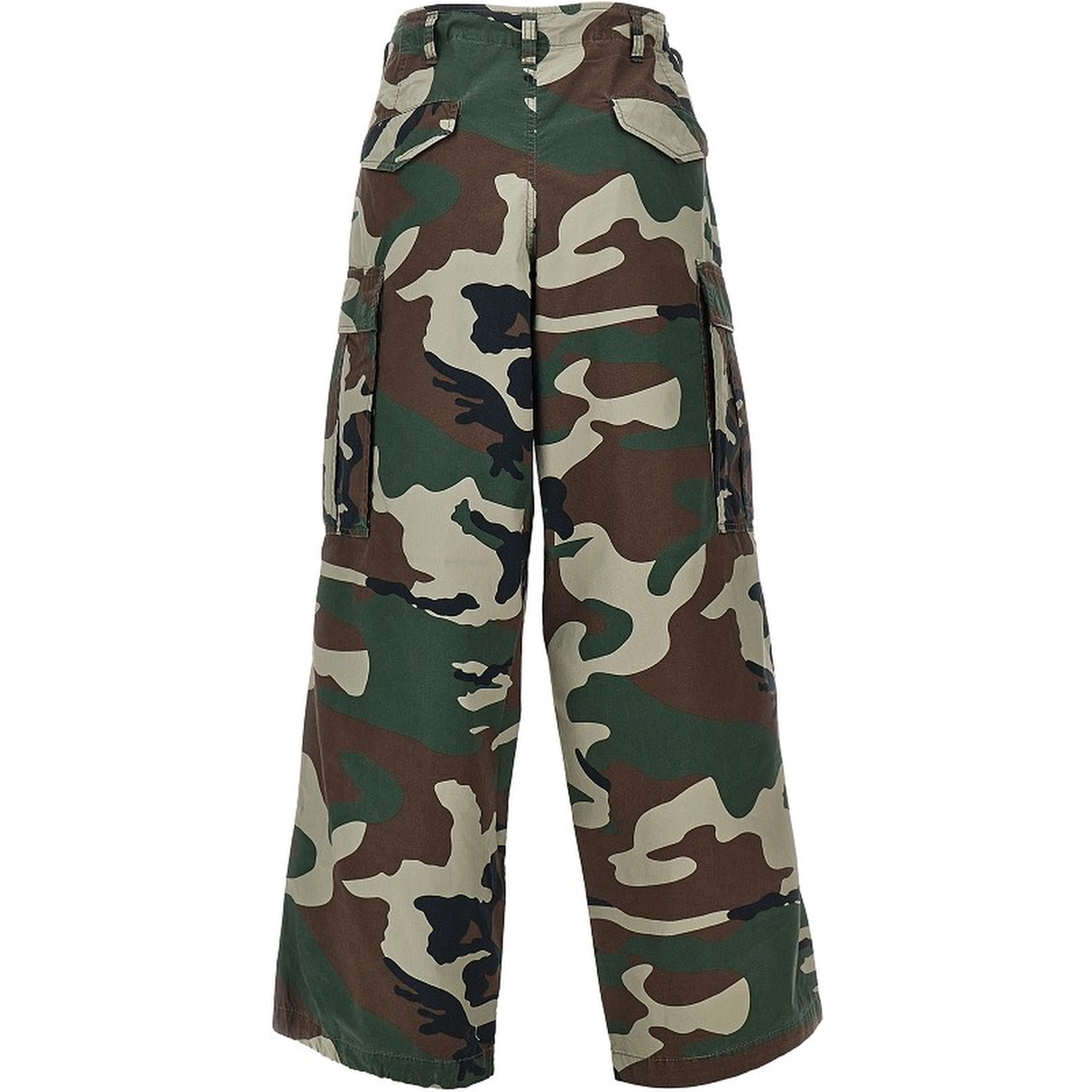 Baggy Fit camouflage cotton cargo pants