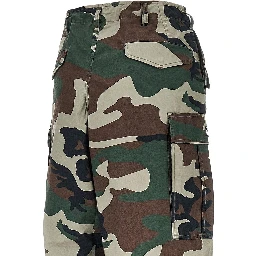 Baggy Fit camouflage cotton cargo pants