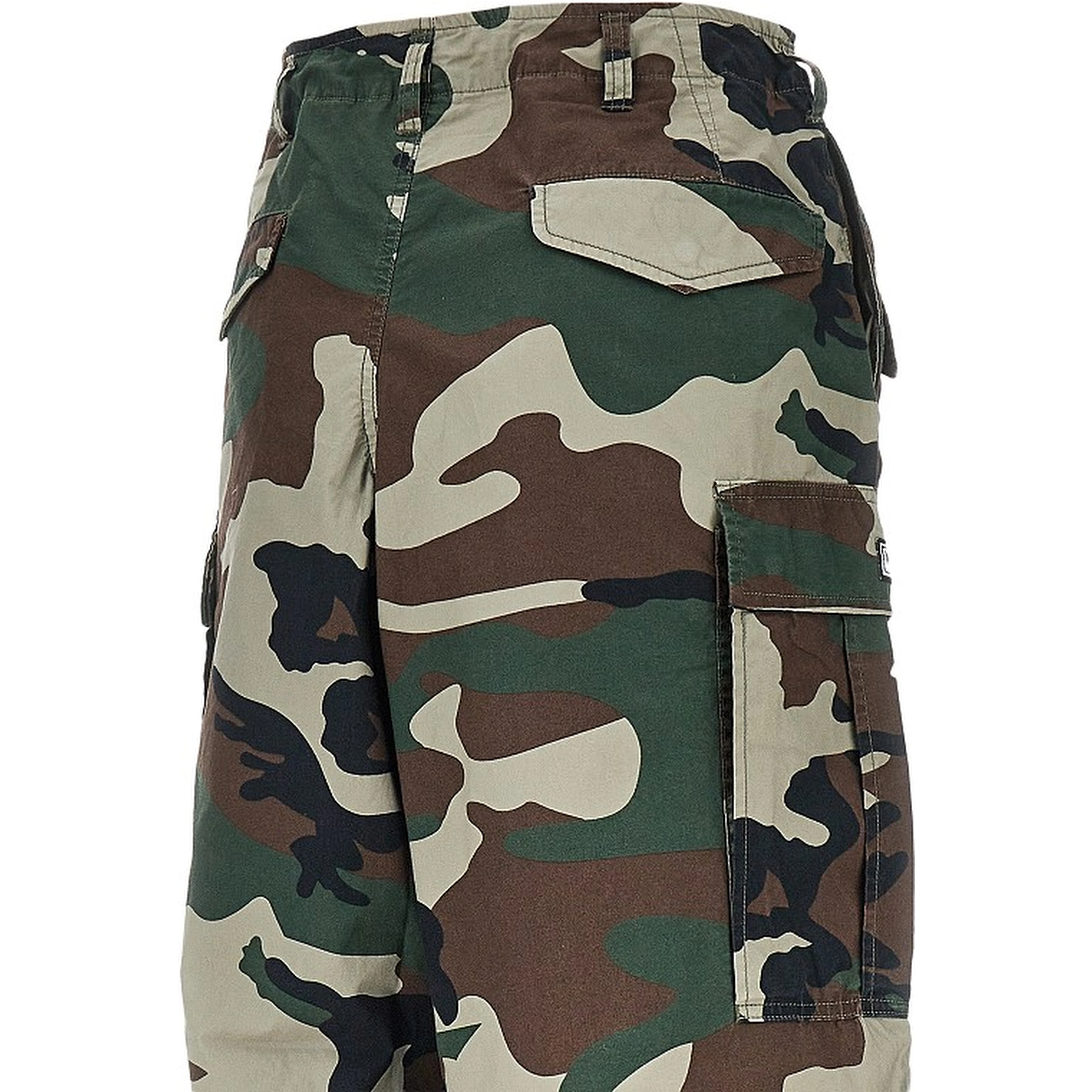 Baggy Fit camouflage cotton cargo pants