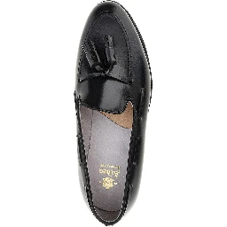Leather loafers with tassels