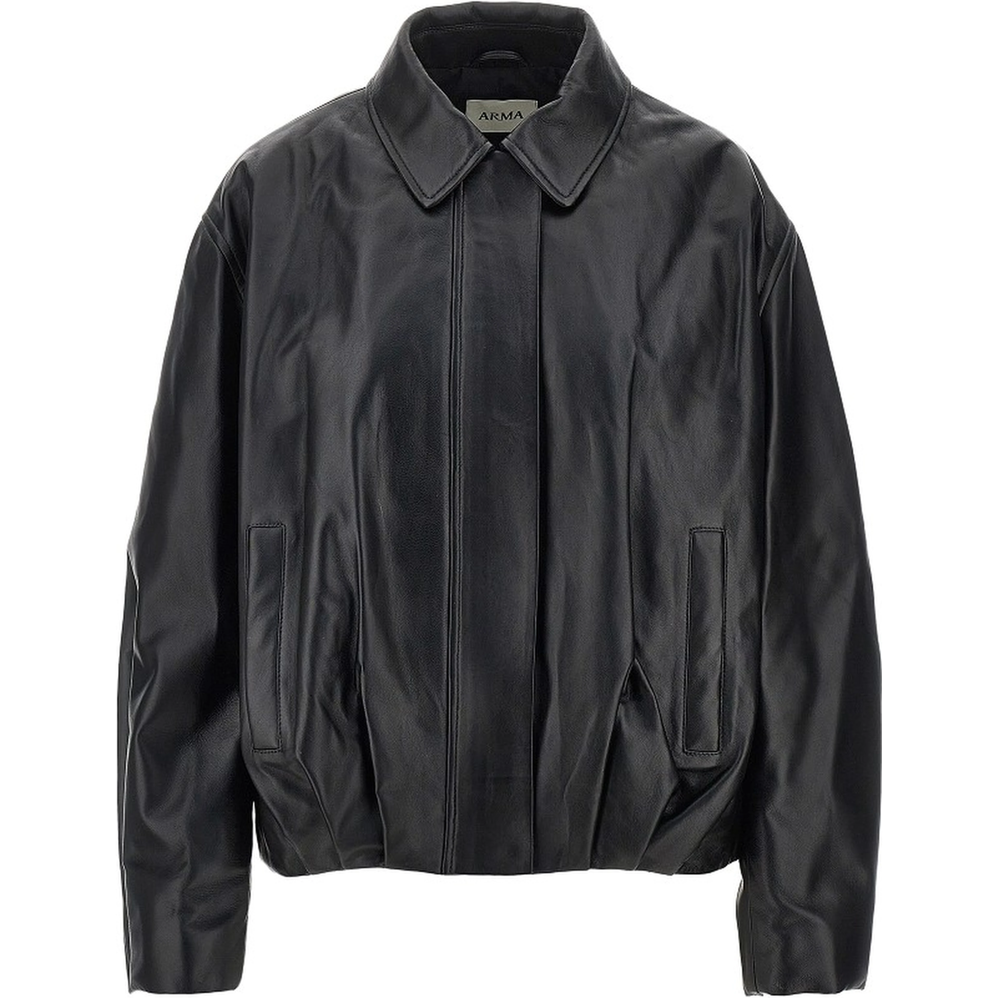 'Melis' leather Aviator jacket