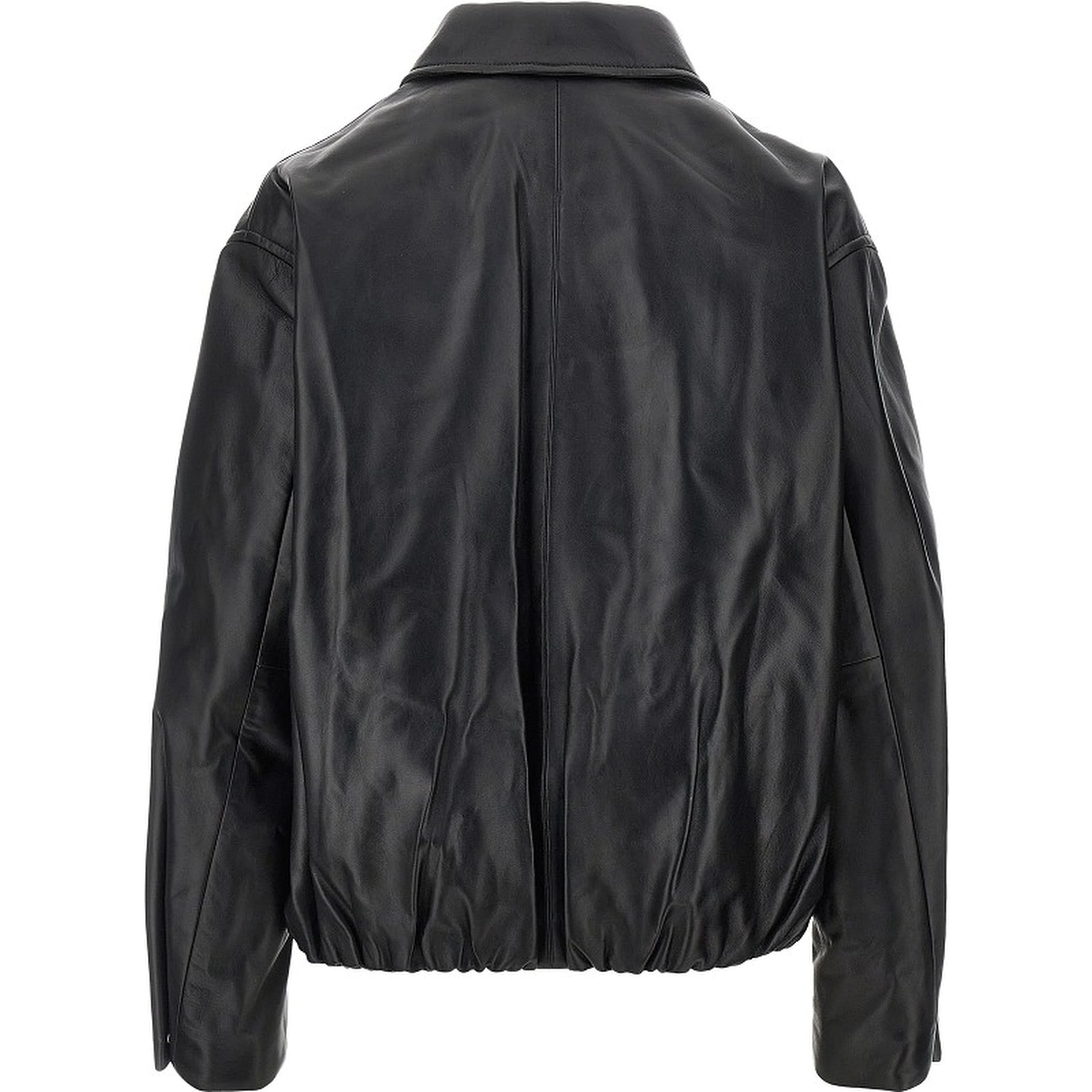 'Melis' leather Aviator jacket