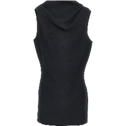 Crepe satin mini dress