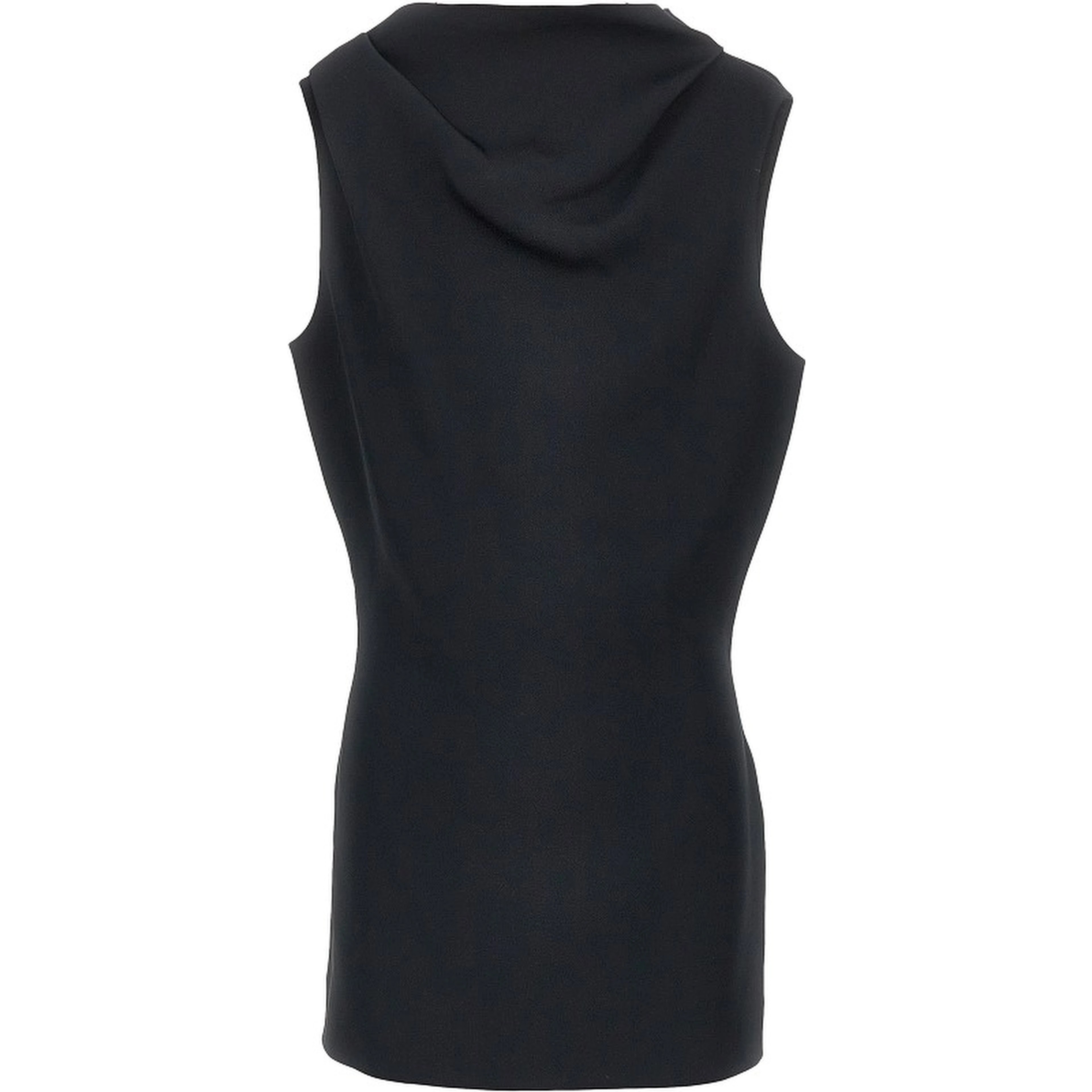 Crepe satin mini dress