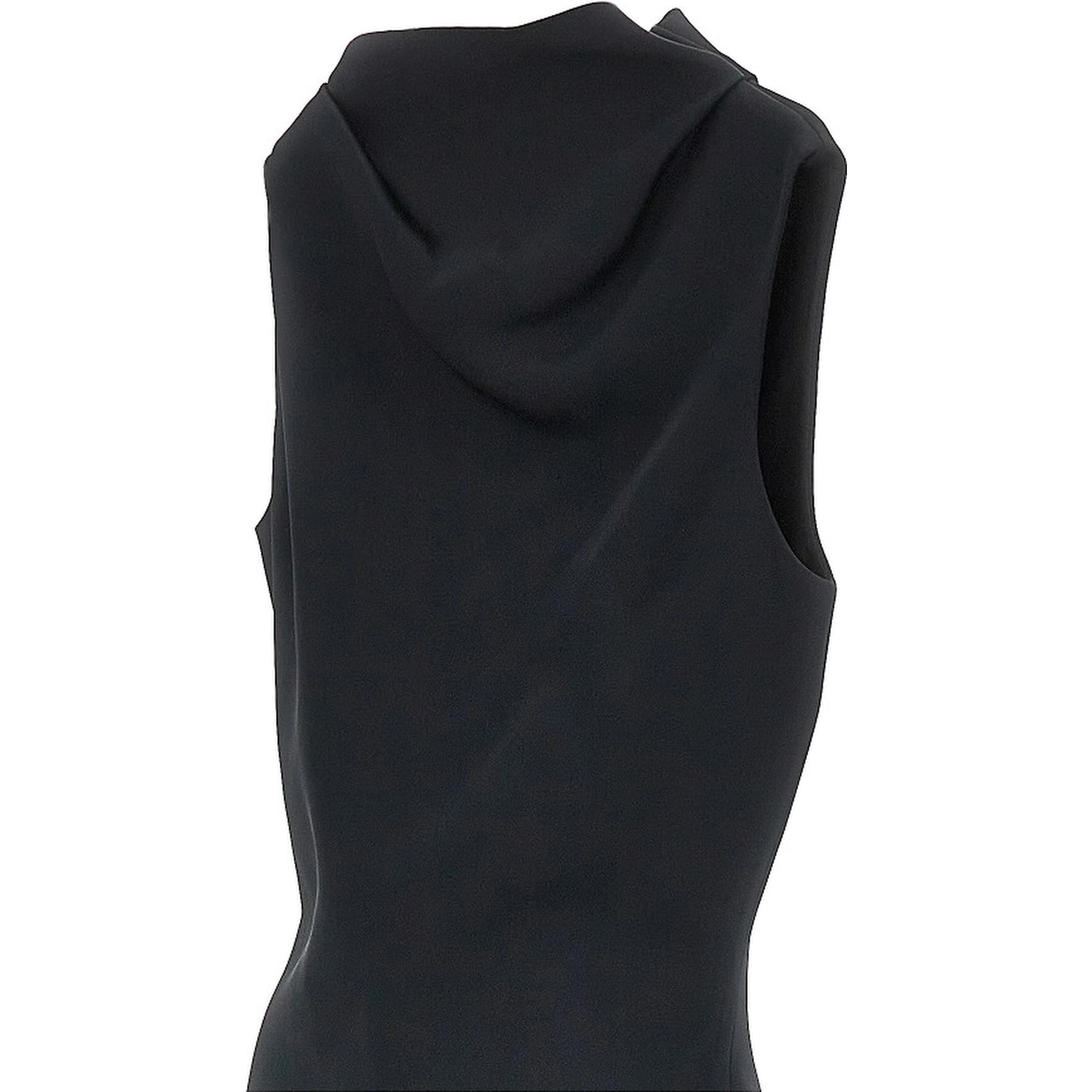 Crepe satin mini dress