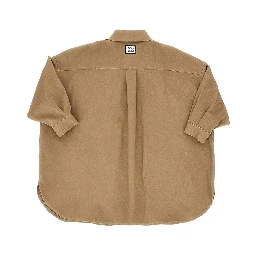 Twill mini shirt dress
