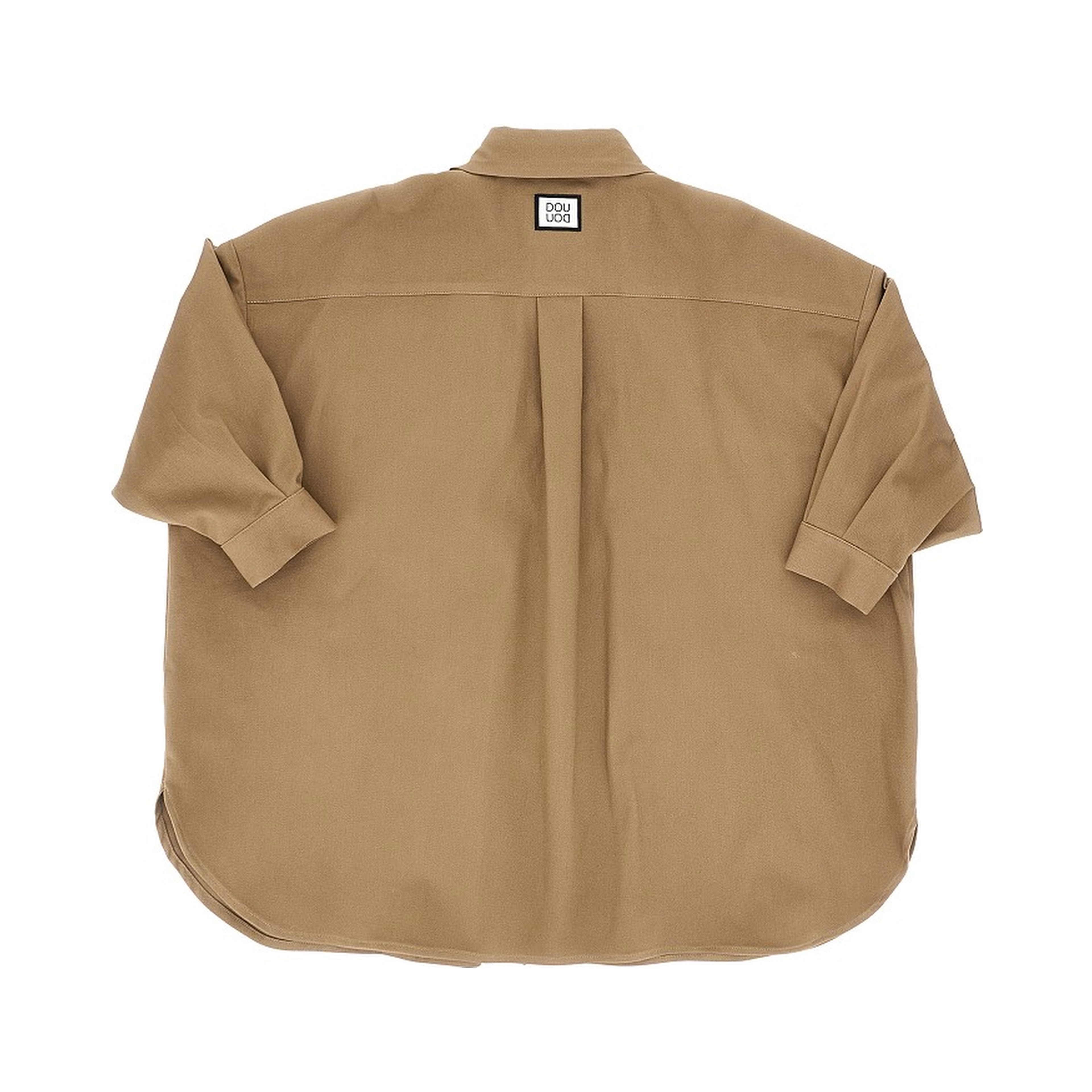 Twill mini shirt dress