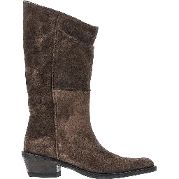 'Clive' suede leather Western boots