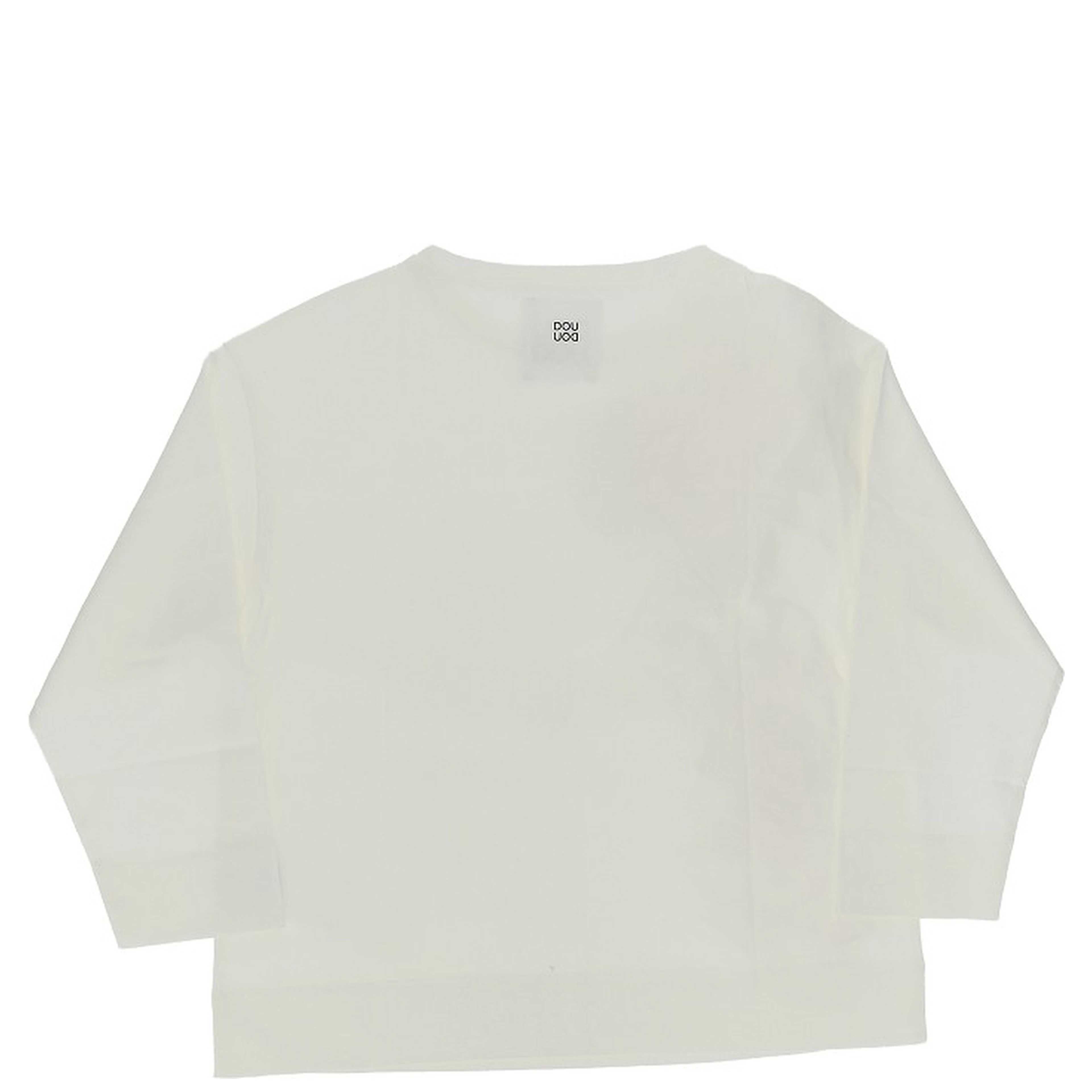 Ruffled detail cotton T-shirt