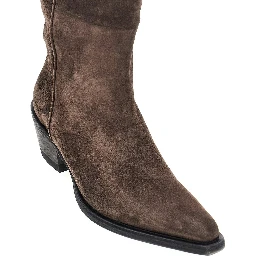 'Clive' suede leather Western boots