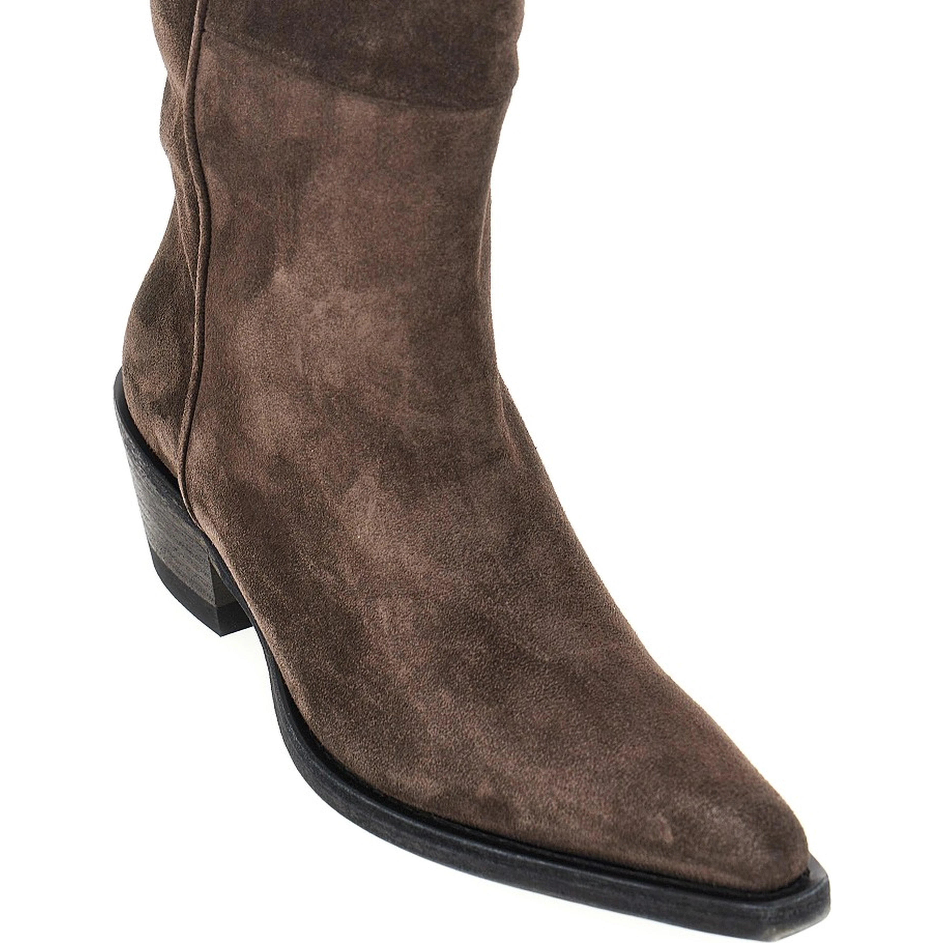 'Clive' suede leather Western boots
