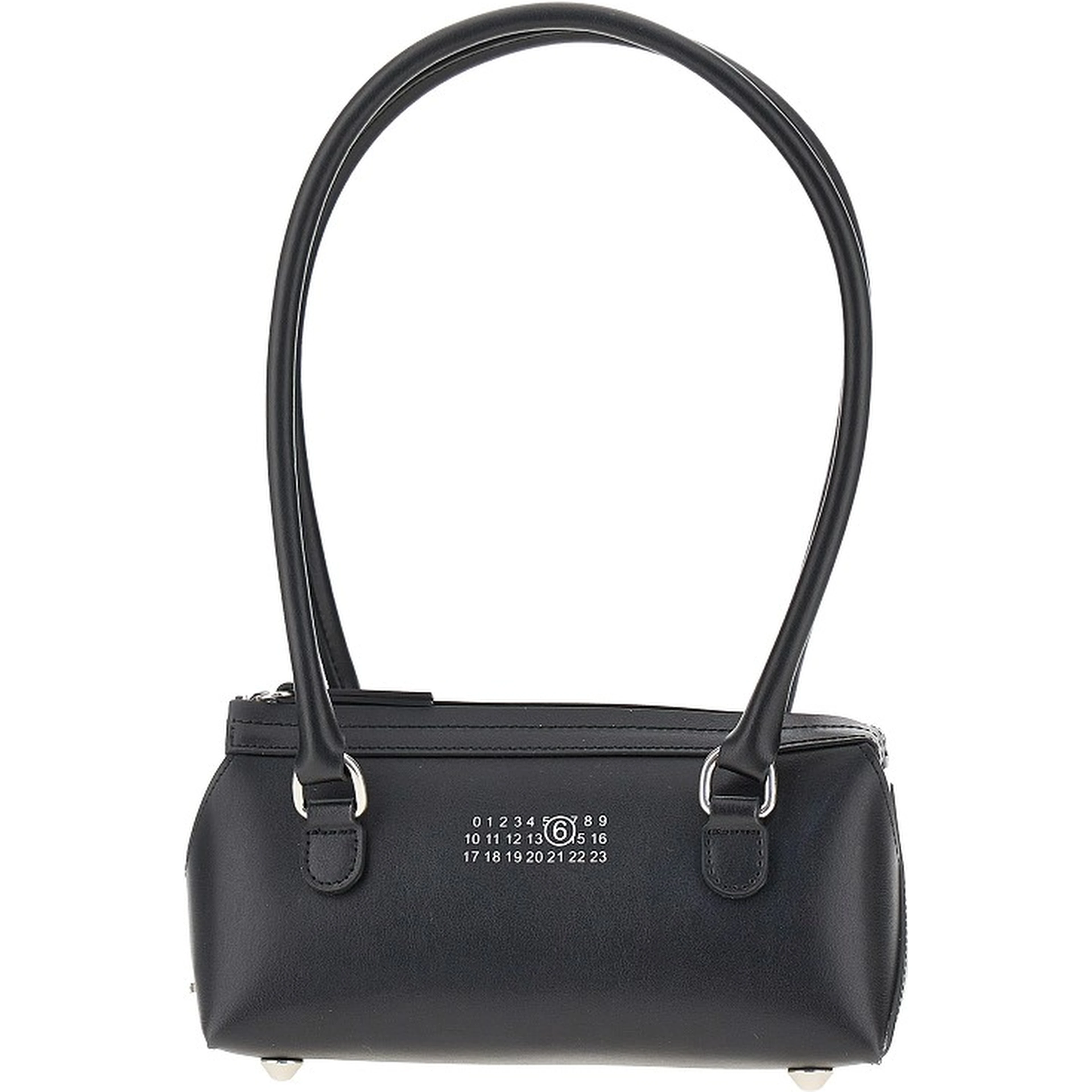 Leather mini 'Bauletto' shoulder bag
