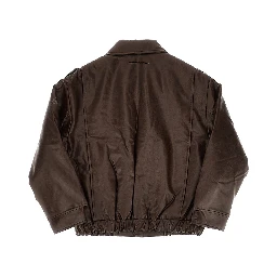 Faux leather oversized jacket