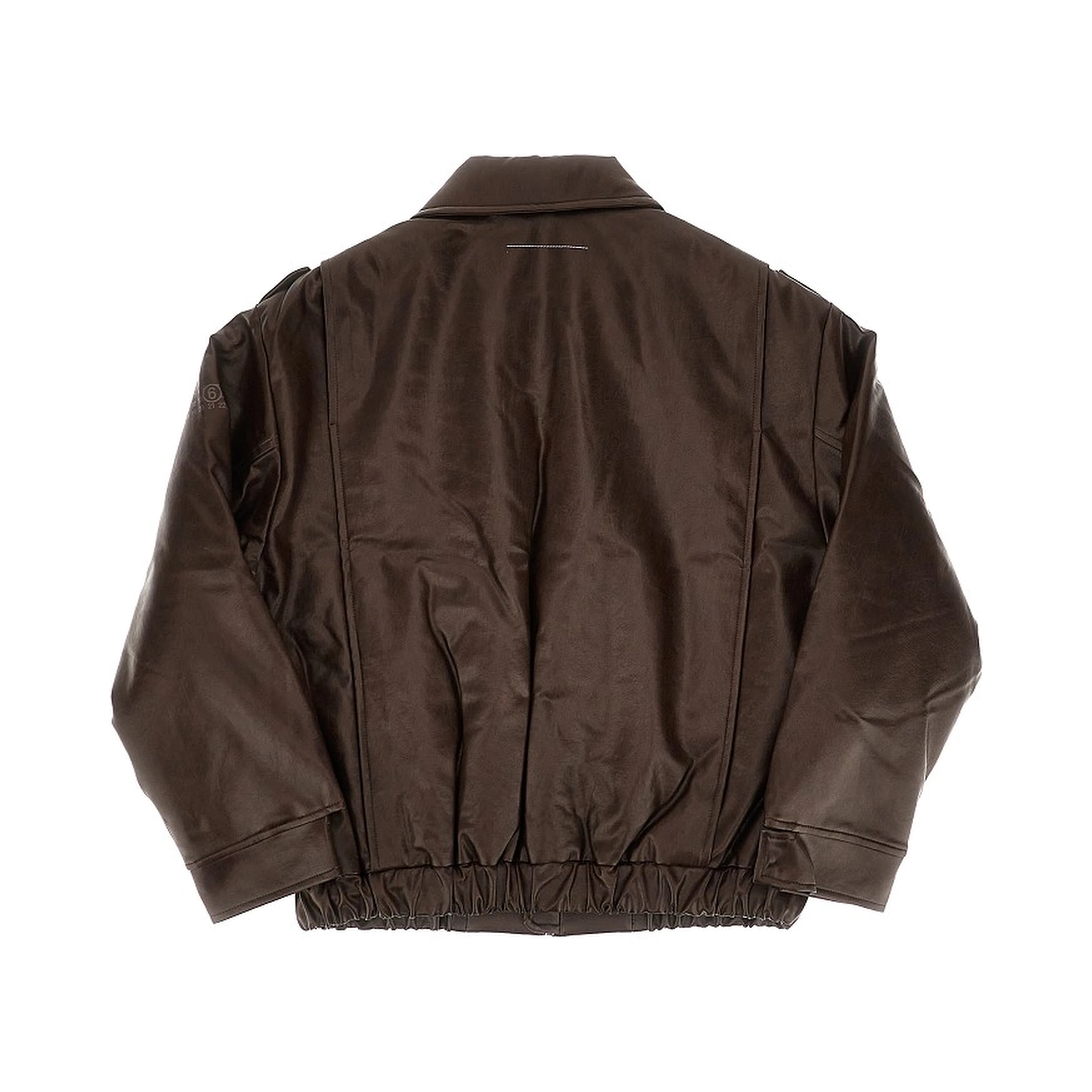 Faux leather oversized jacket