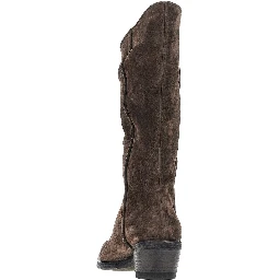 'Clive' suede leather Western boots