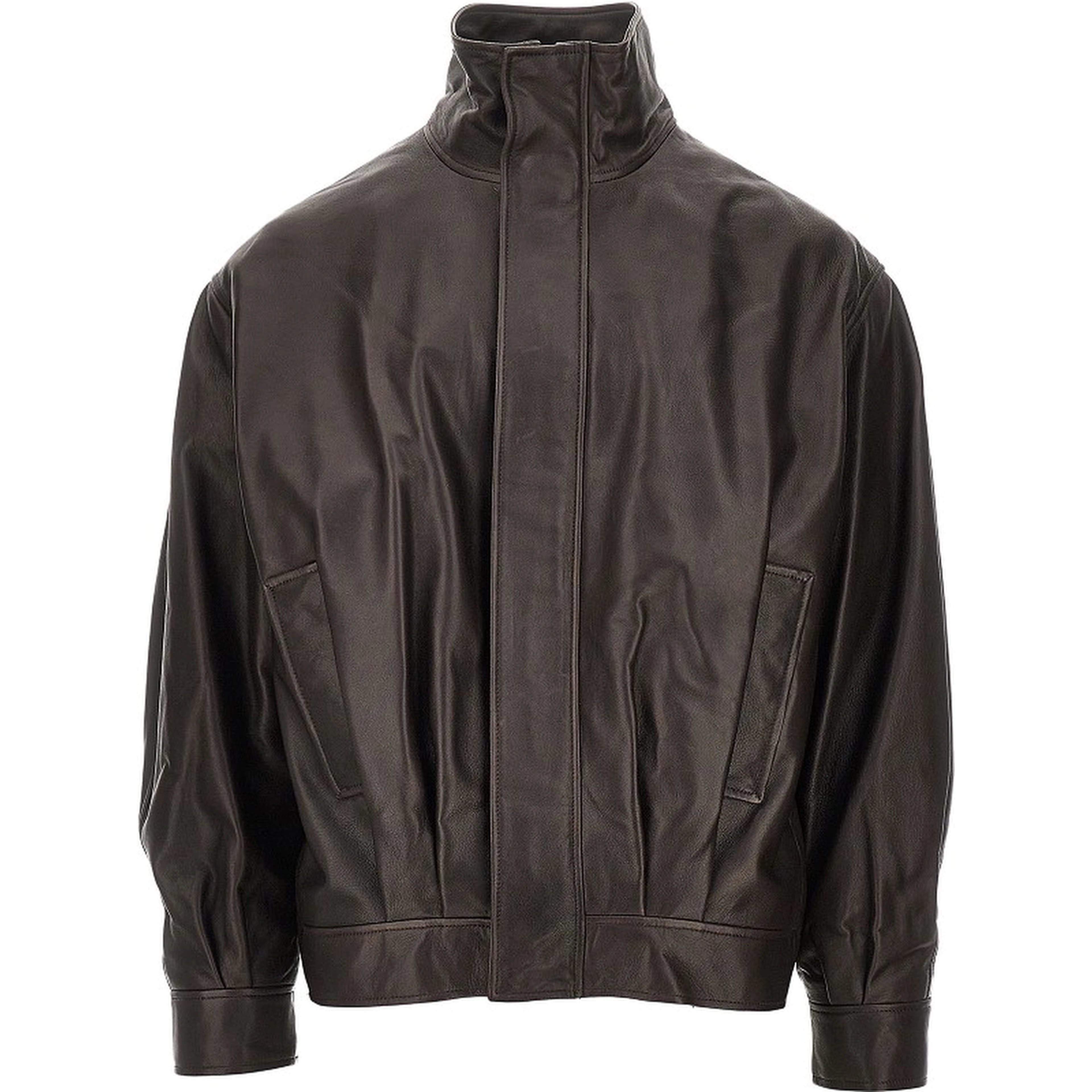 'Paulo' nappa leather bomber jacket