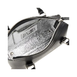Leather mini 'Bauletto' shoulder bag