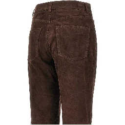 'Jean' suede leather pants