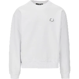 Logo plate crewneck sweatshirt