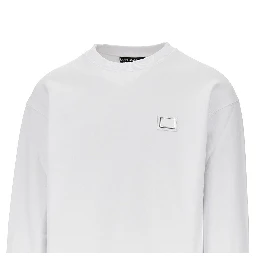 Logo plate crewneck sweatshirt