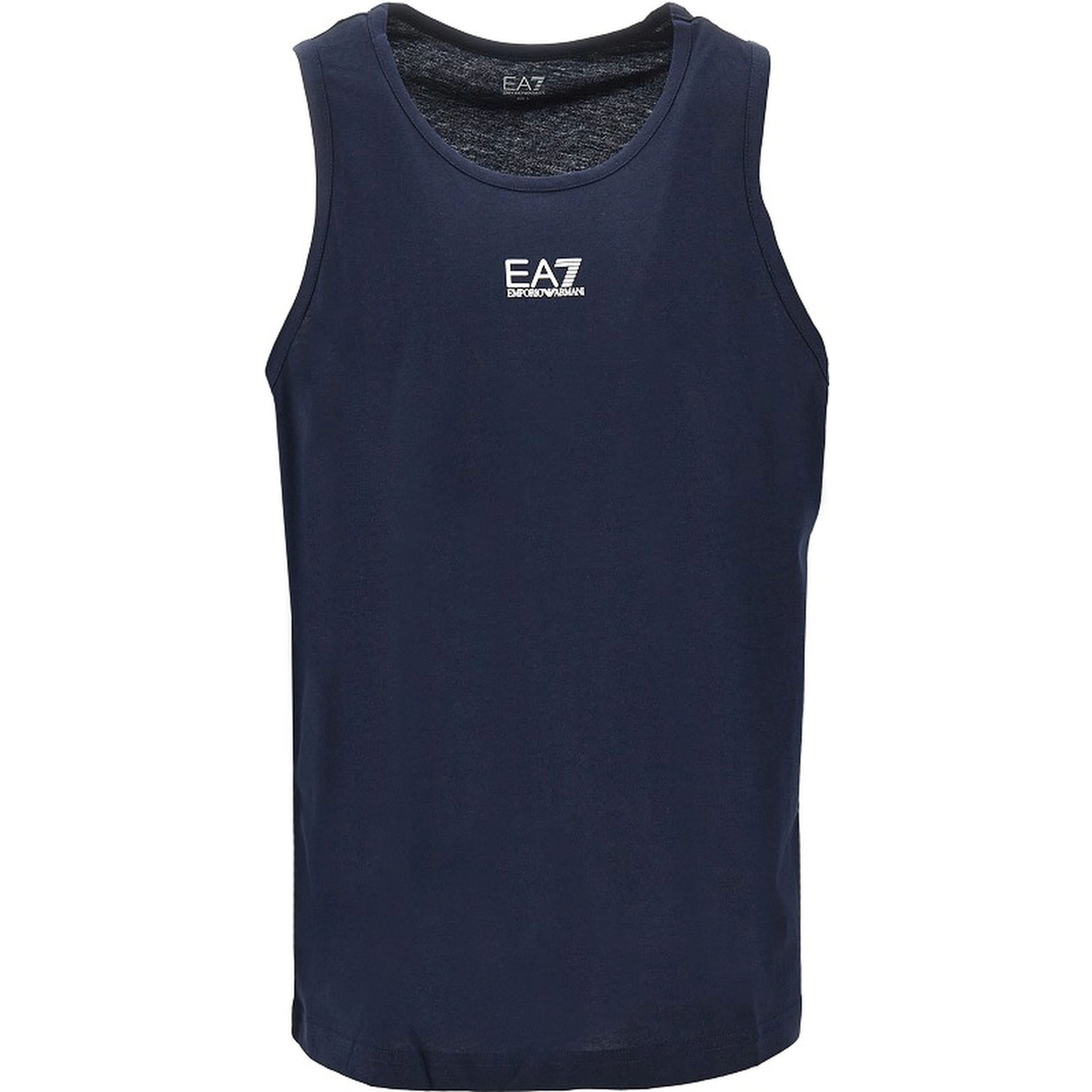 Cotton tank top with logo print