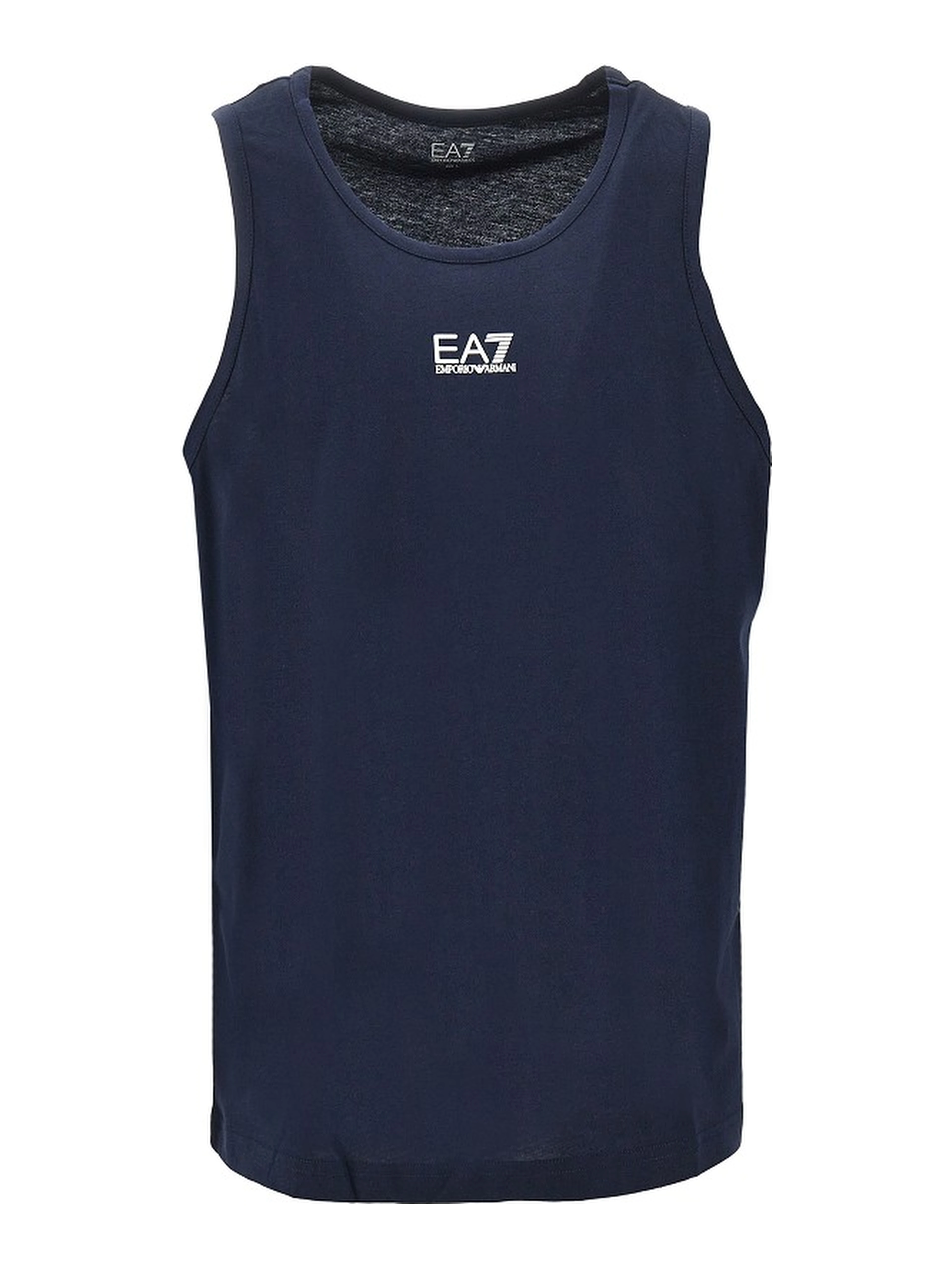 Cotton tank top with logo print