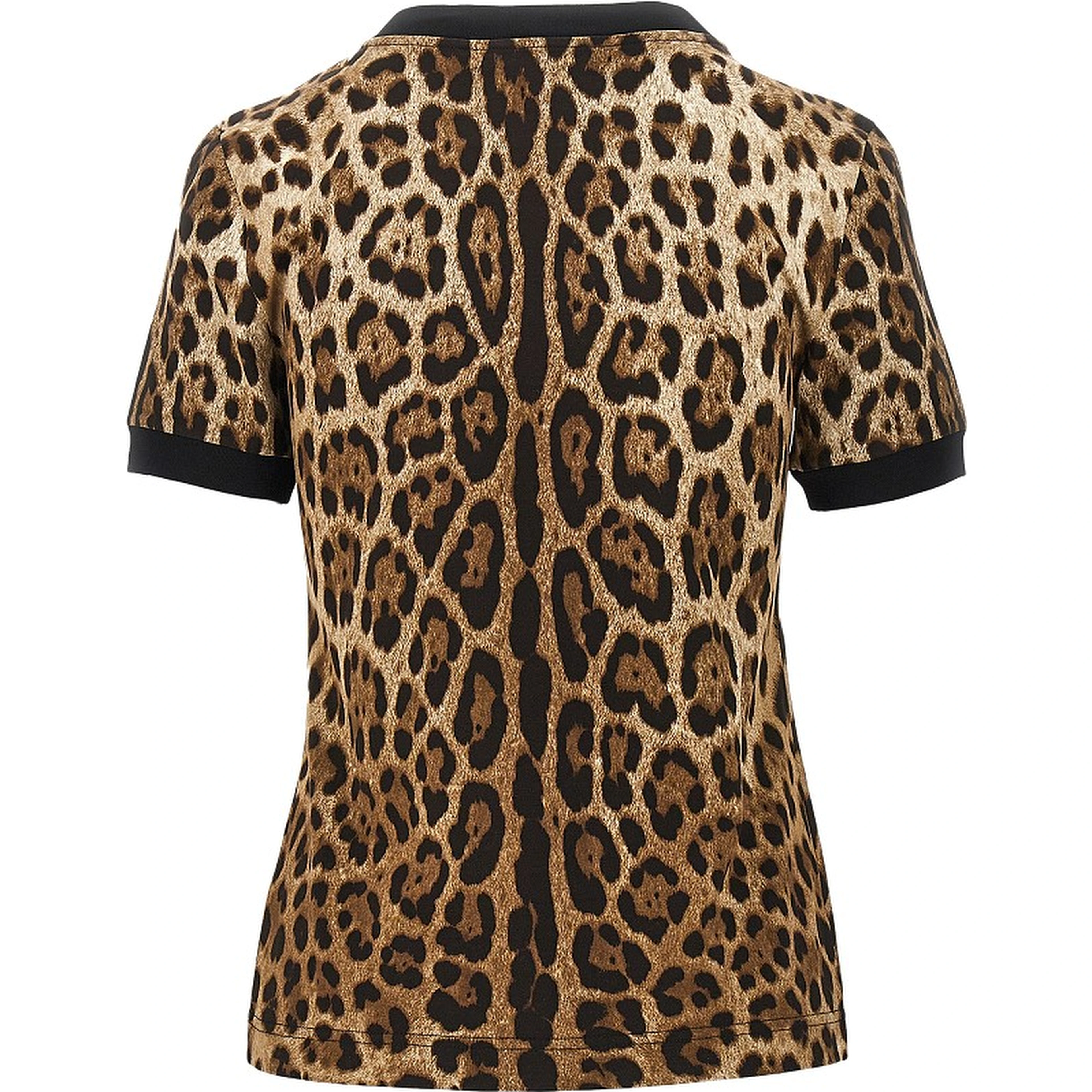 Leopard-print jersey T-shirt