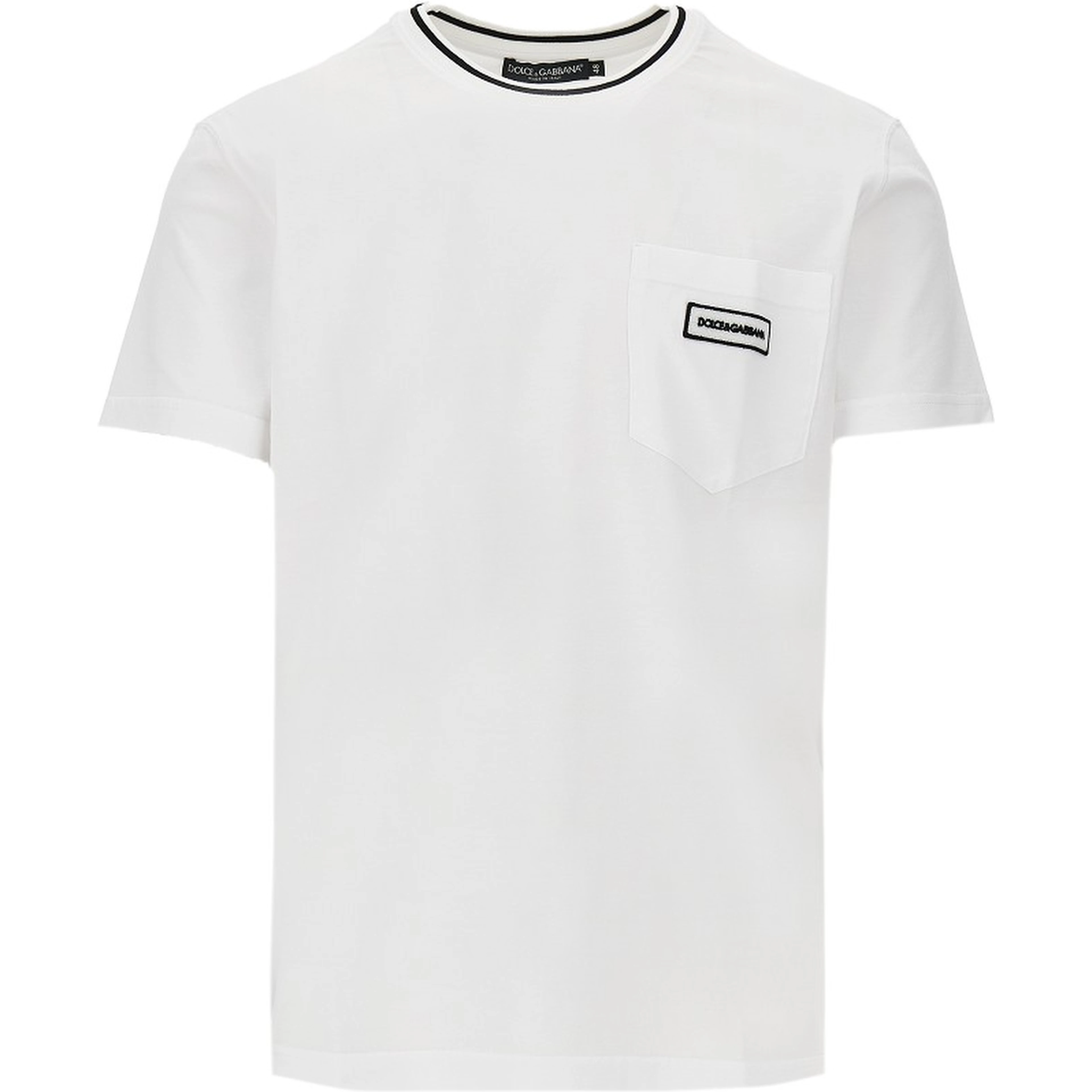 T-shirt with pocket and logo patch