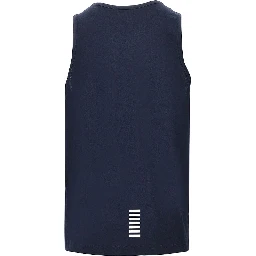 Cotton tank top with logo print