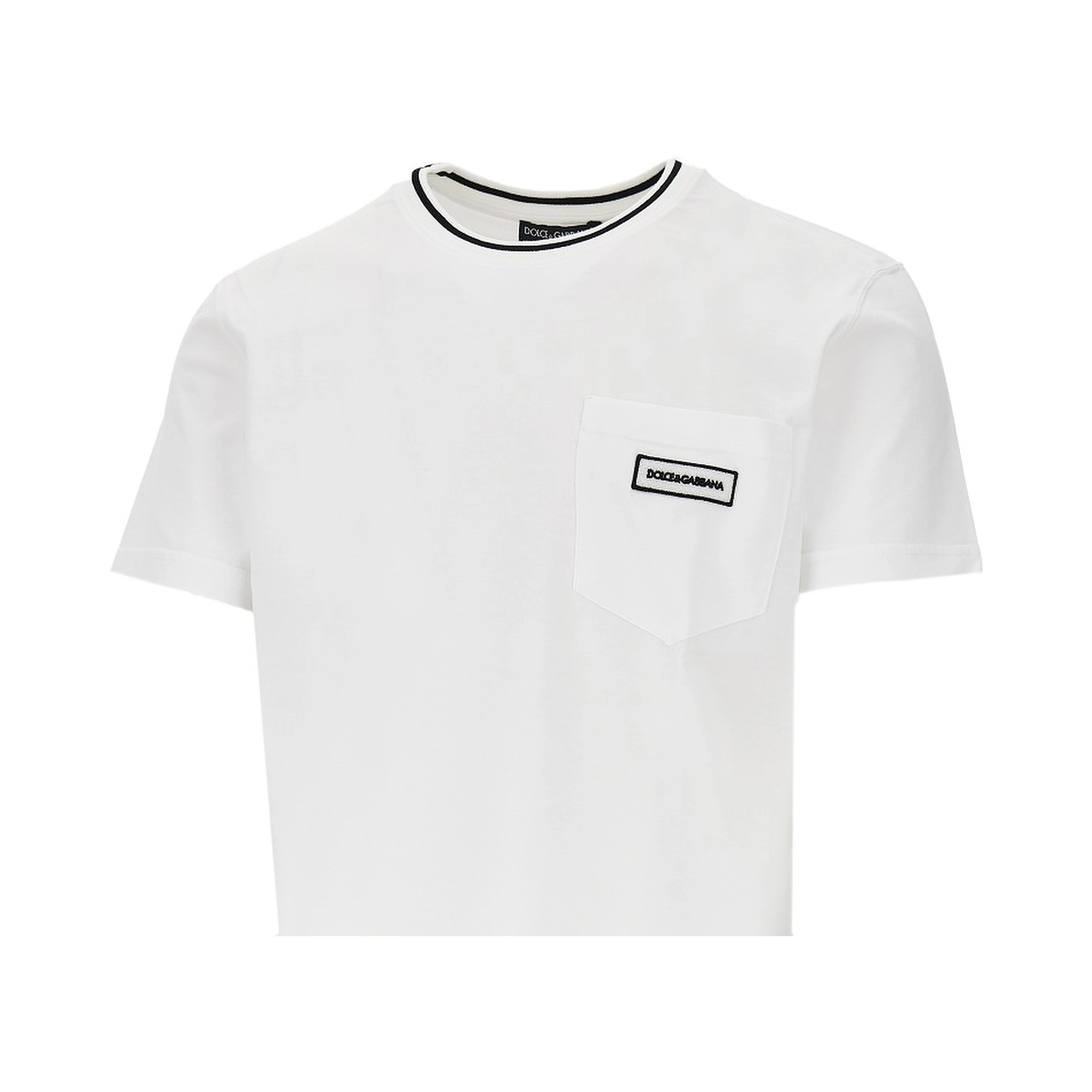 T-shirt with pocket and logo patch