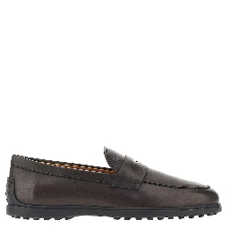 Leather loafers with Gommini sole