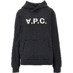 Flocked logo hoodie