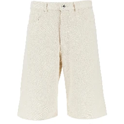 Silk denim shorts