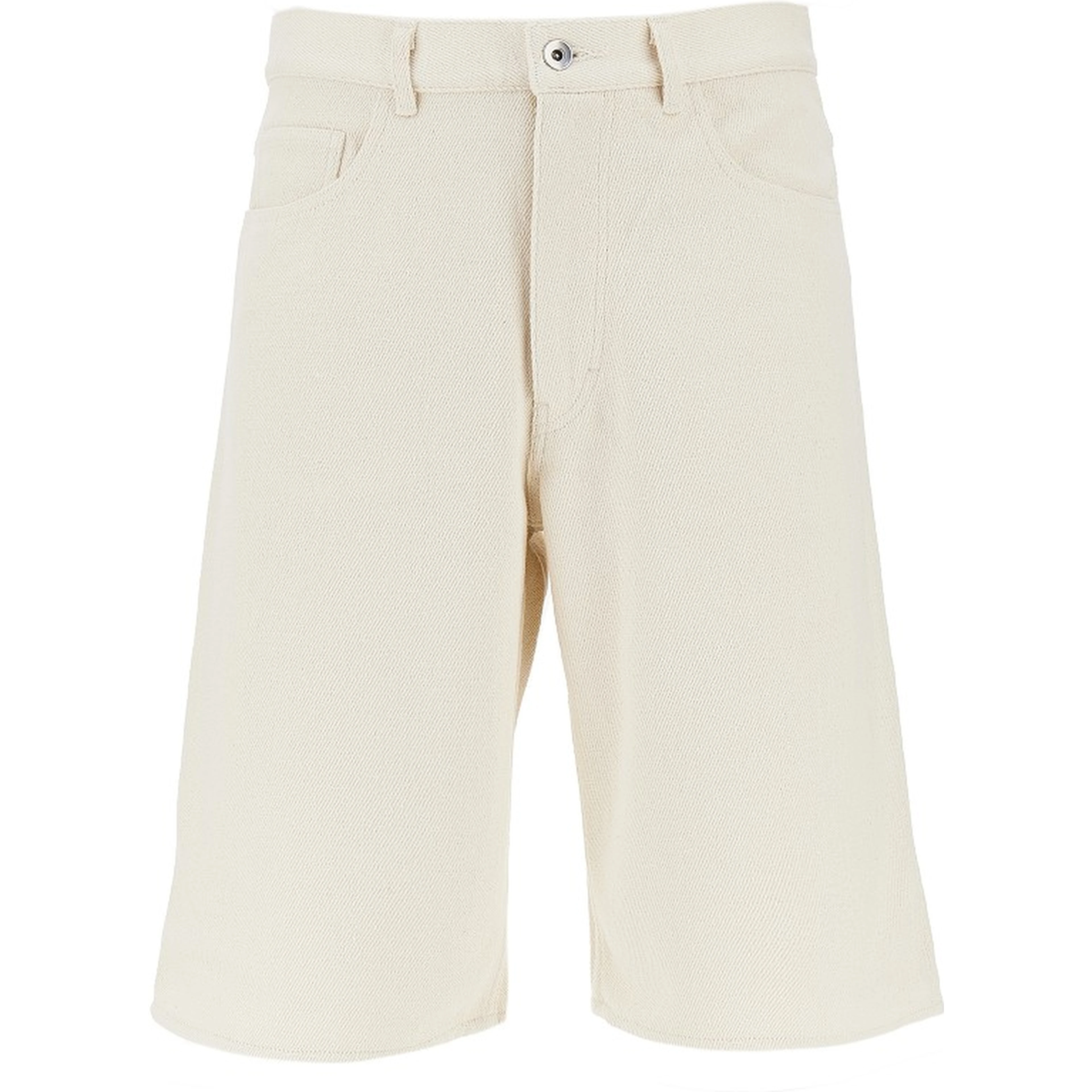 Silk denim shorts