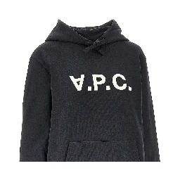 Flocked logo hoodie