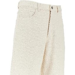 Silk denim shorts