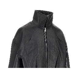 Leather Boxy jacket