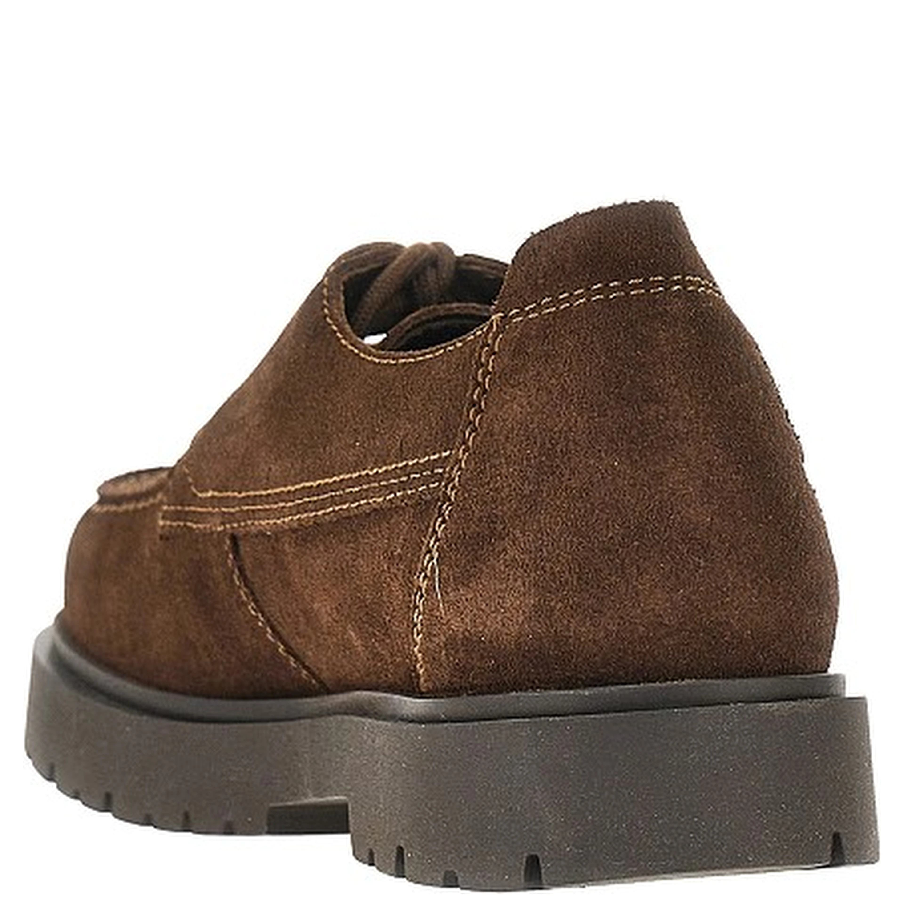 Suede leather lace-up shoes