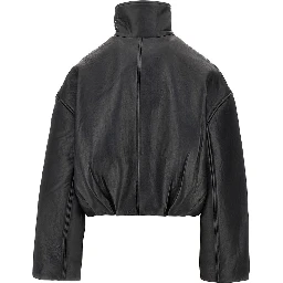 Leather Boxy jacket