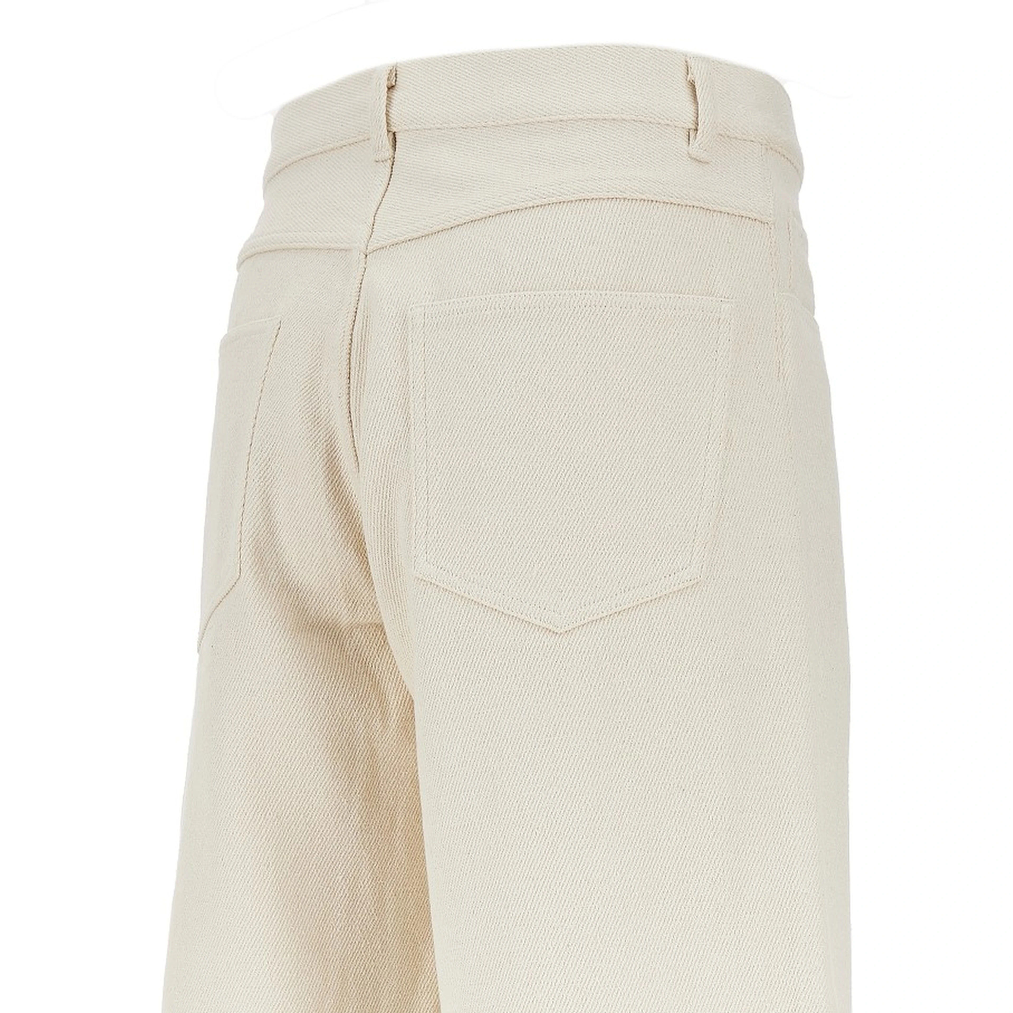 Silk denim shorts