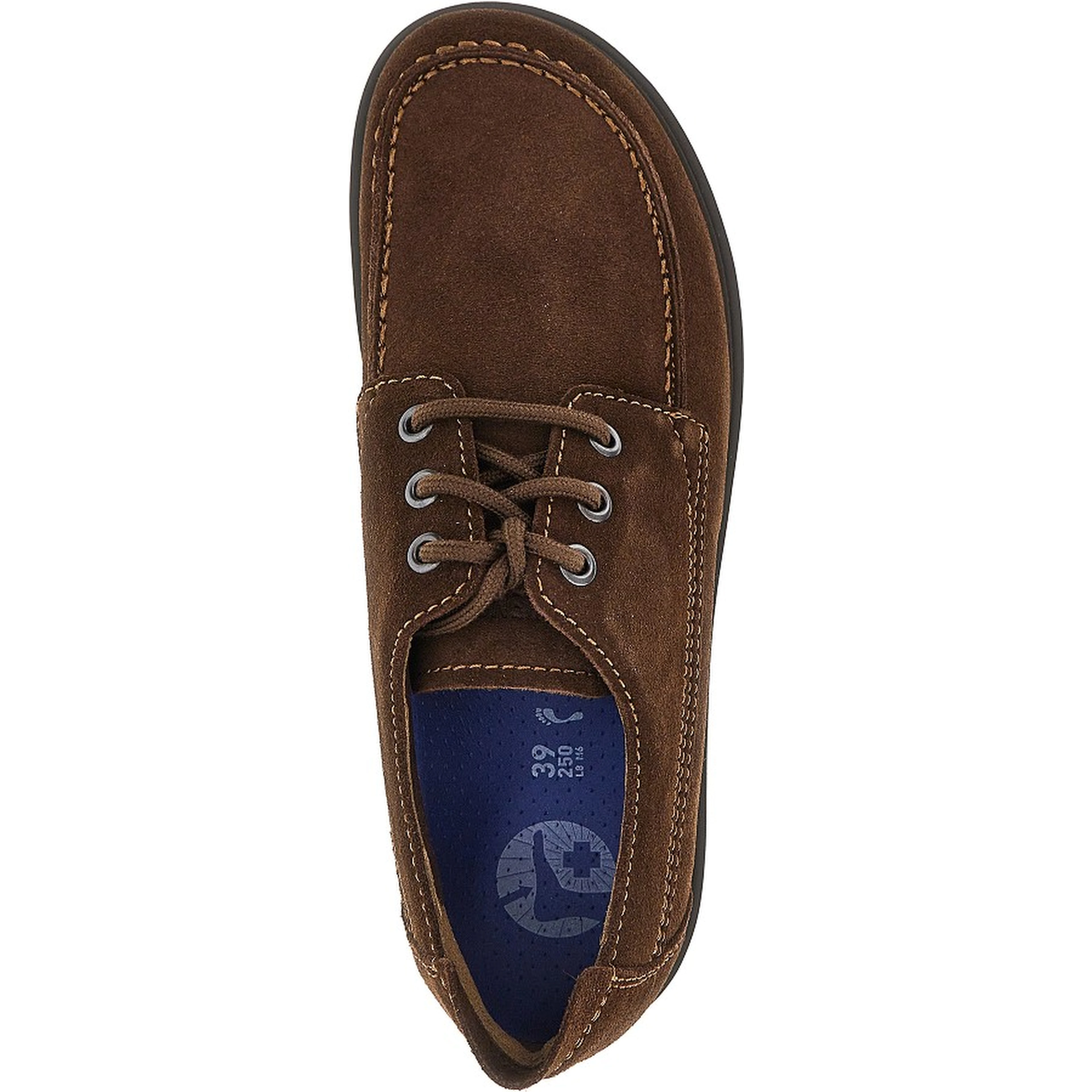 Suede leather lace-up shoes