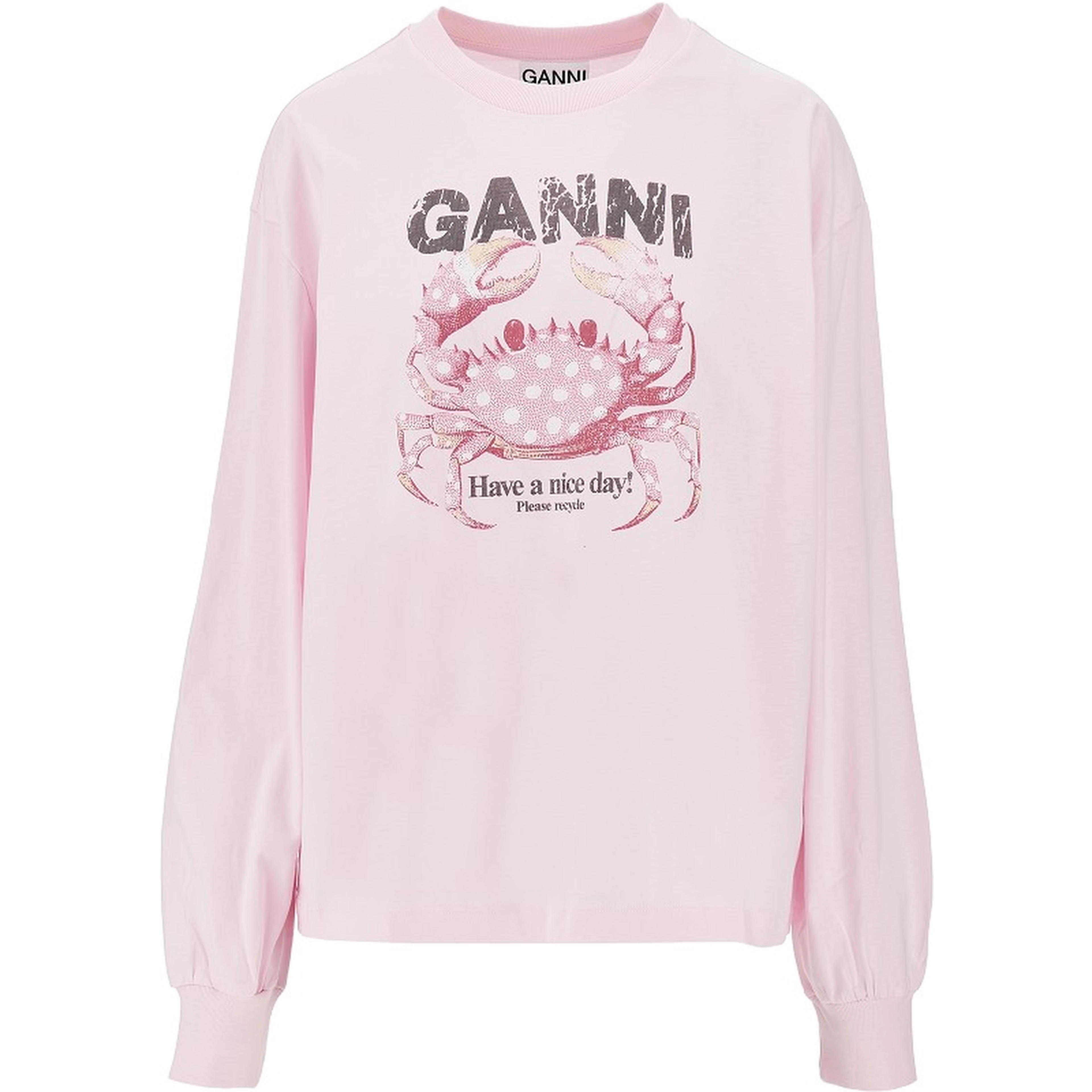 Jersey t-shirt with 'Crab' print