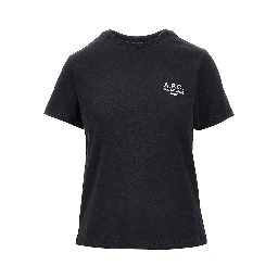Jersey T-shirt with logo embroidery
