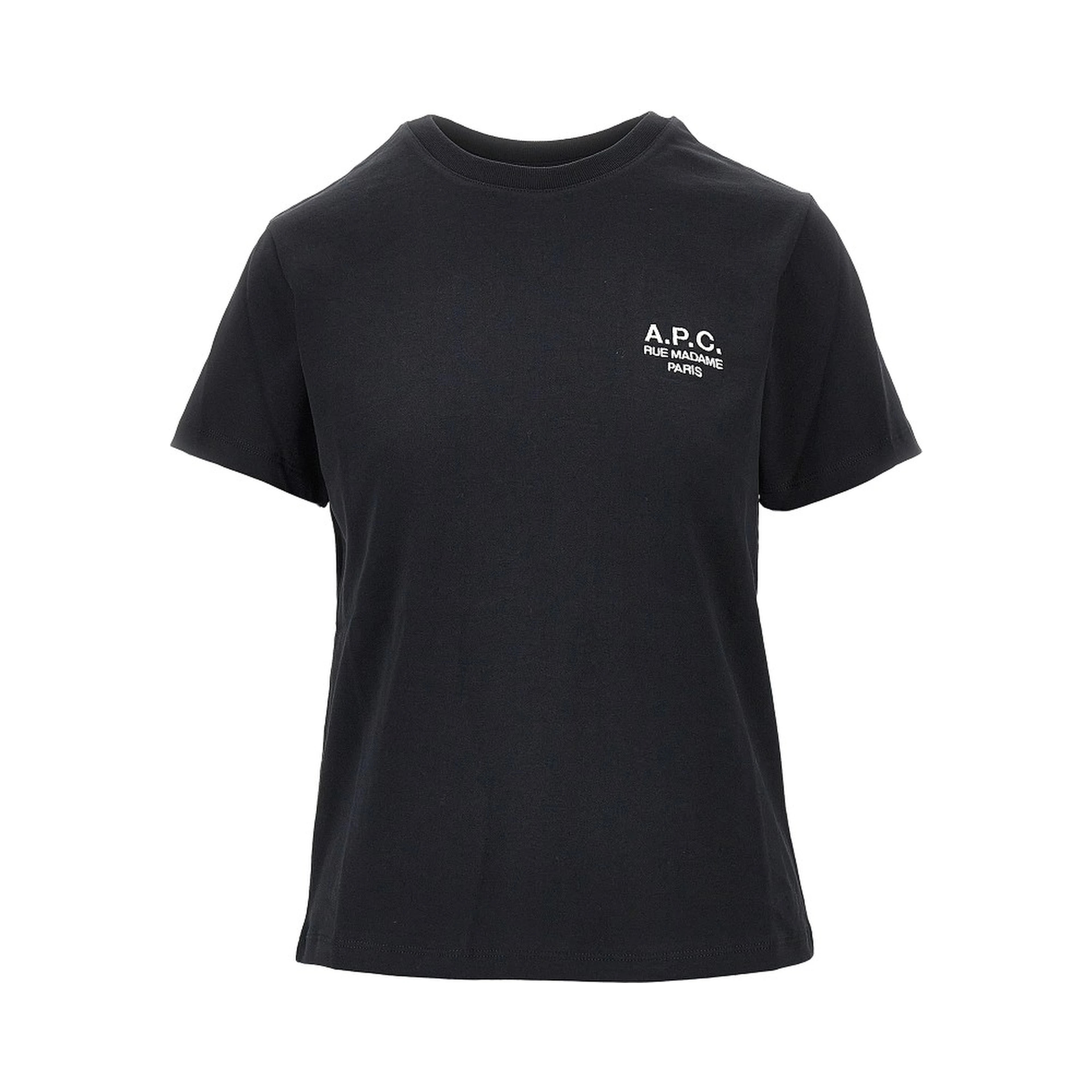 Jersey T-shirt with logo embroidery