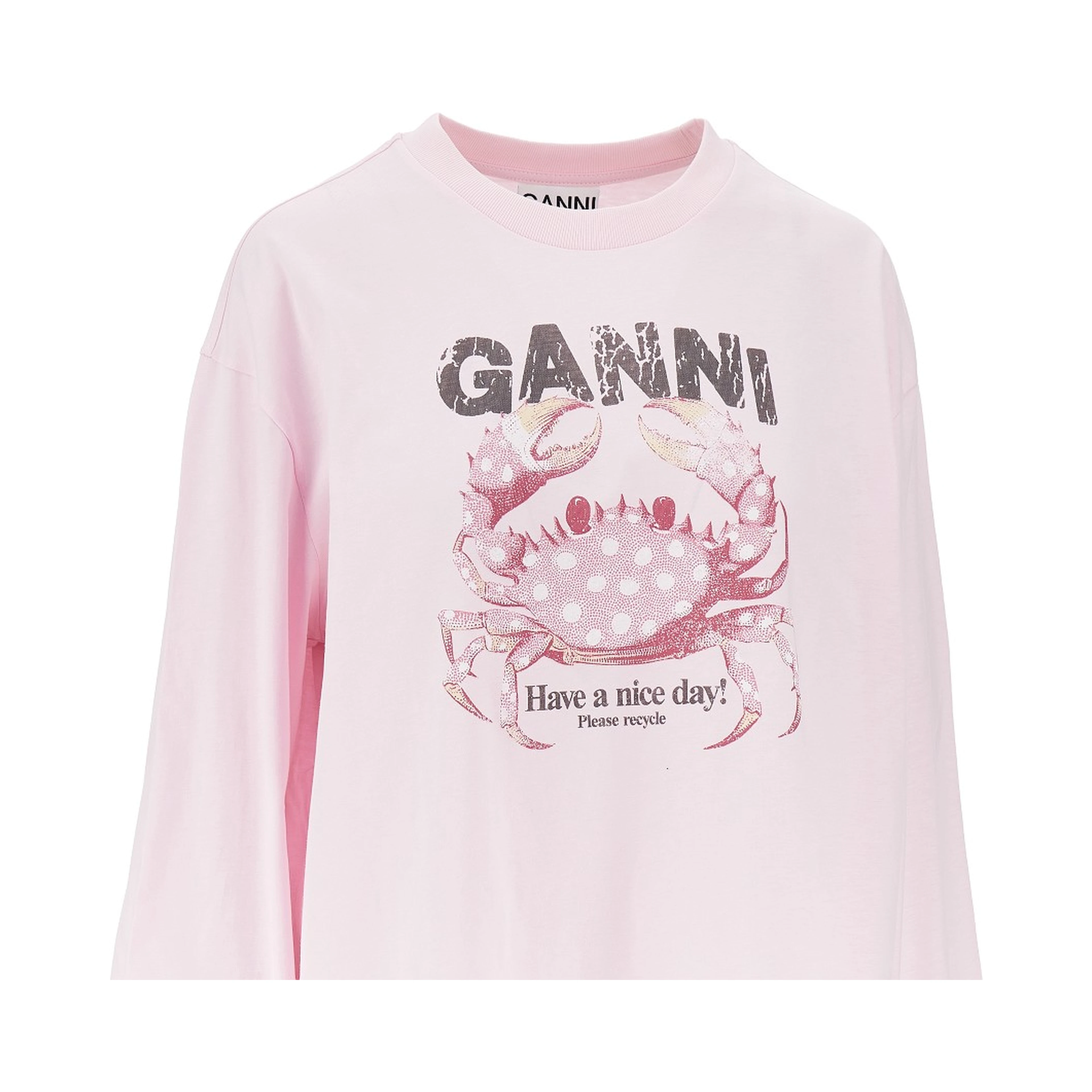 Jersey t-shirt with 'Crab' print